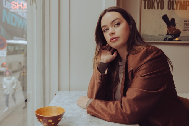 Woman at coffee shop